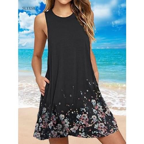 2018 new hot maternity dress maternity dress pregnant women dress sleeveless flower print loose dress