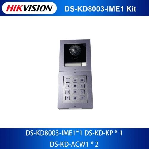 Original Hikvision Video Intercom Keypad Module DS-KD-KP and Accessory Package DS-KD-ACW1 for DS-KD8003-IME1
