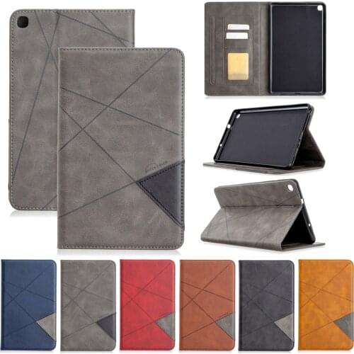 Flip Stand Case Funda Tablet Case For Samsung Galaxy Tab A 8.0'' (2019) & S Pen SM-P200 SM-P205 Silicone Back PU Leather Cover