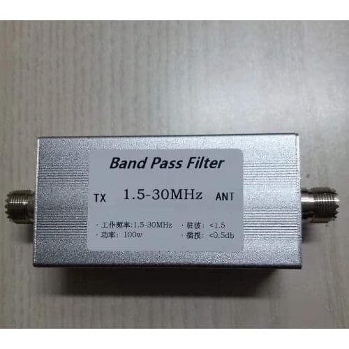 The 1.5-30MHz BPF bandpass filter improves the anti-jamming capability of the radio station