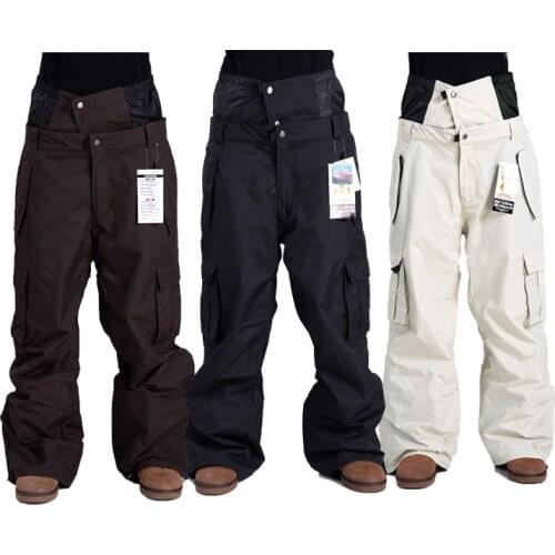 Men New Ski Pants Breathable Waterproof Windproof Professional Snowboarding Pants