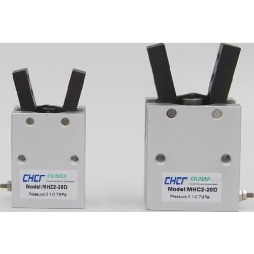 MHC2-20D angular style double acting air gripper standard type SMC type pneumatic finger cylinder