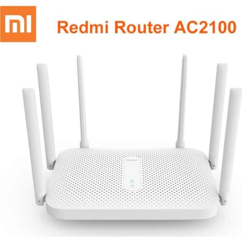 Xiaomi Redmi AC2100 Router 2.4G 5.0GHz Gigabit Dual-Band 2033Mbps Wireless Router Wifi Repeater With 6 High Gain Antennas Wider