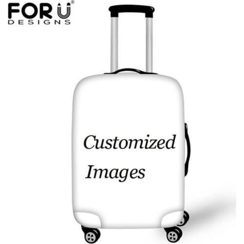 FORUDESIGNS Custom Image or Logo DIY Luggage Protective Cover for 18/20/22/24/26/28/30 Inch Suitcase Case Waterproof Rain Cover