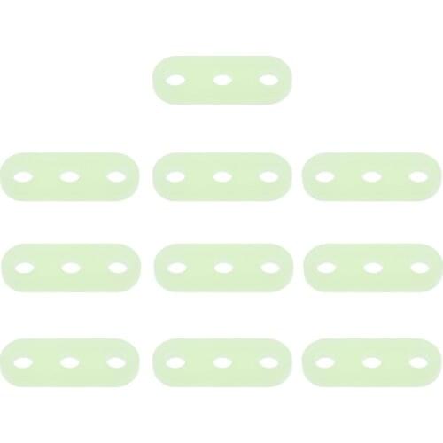 10 Pcs Outdoor Tent Guyline Runners Reflective With 3 Holes Cord Rope Tightener Tensioner Accessories