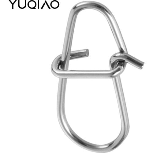 20 pcs/pack Lurefans Stainless Steel Nice Hooked Pin Snap Swivel Lure Connector Accessories Lure Clip Sea Fishing Tackle