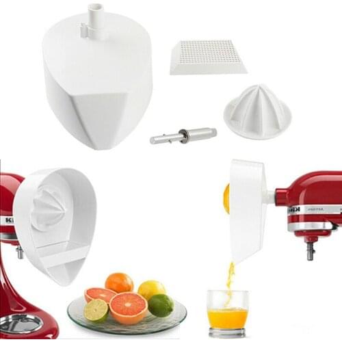 4 Pieces Juicer Attachment With Reamer Strainer Basket Juicer Strainer Base For KitchenAid KN12AP Stand Mixer Juicer