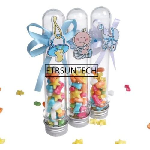 480pcs Plastic Test Tube Candy Box Baby Shower Handmade Candy Box Birthday Party Decor Baby Shower Gift Box