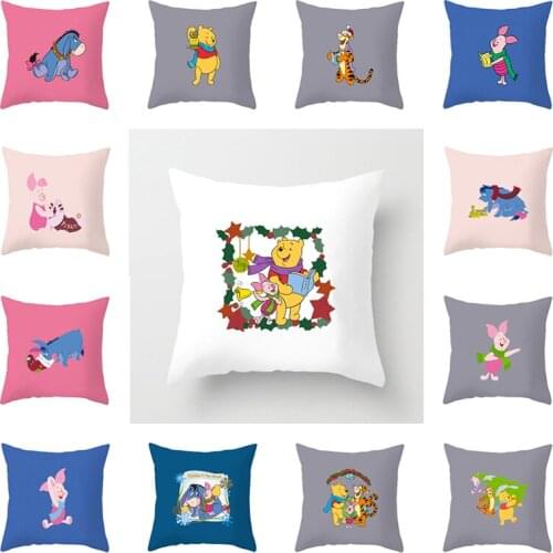Disney Cartoons Winnie the Pooh Tigger Piglet Cushion cover lovely sofa boy girl room Decorative hug pillow case Home Decoration