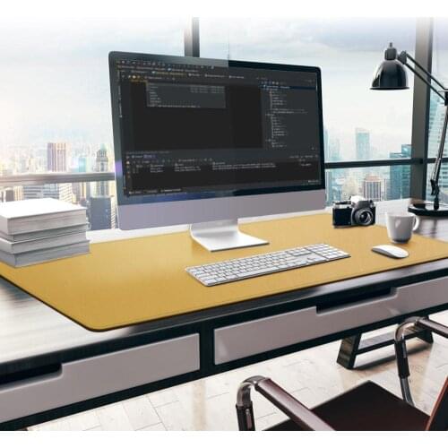 Double-side Usable Mouse Pad Portable Large Gaming Mousepad Laptop Pad PU Leather Desk Pad Grand Mat 95x40 115x50 135x60cm