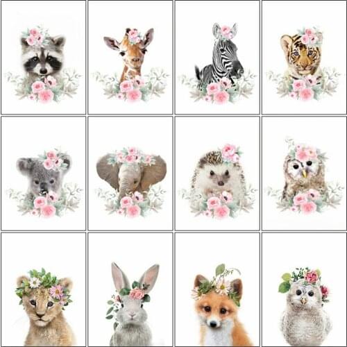 Evershine 5D DIY Diamond Painting Animals Diamond Embroidery Elephant Fox Cross Stitch Kit Rhinestone Pictures Home Decoration