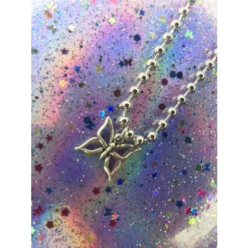 Gothic Funny Hollow Out Butterfly Necklace For Women Men Punk Choker Cute Jewelry Accessories Gift