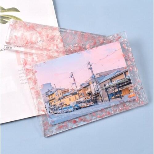 Square Photo Frame Silicone Mould DIY Crafts Decorative Crystal Epoxy Resin Mold A0NF