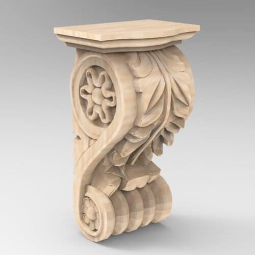 3D STL Model Supports Stands Legs for CNC Router Aspire Artcam Part of Corner or Column Carving Machine Relief _ decor 960