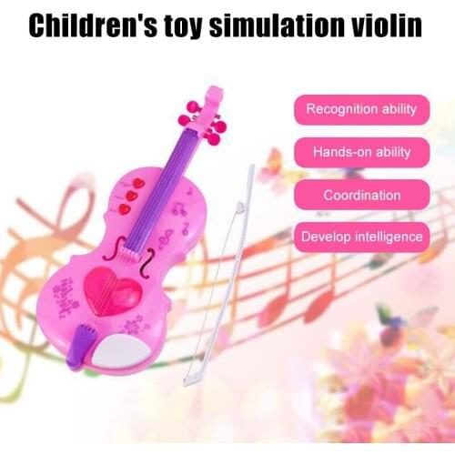 2020 Child Simulation Violin Toy Electric Musical Instrument With Music Demo Sounds Early Childhood Education Toys