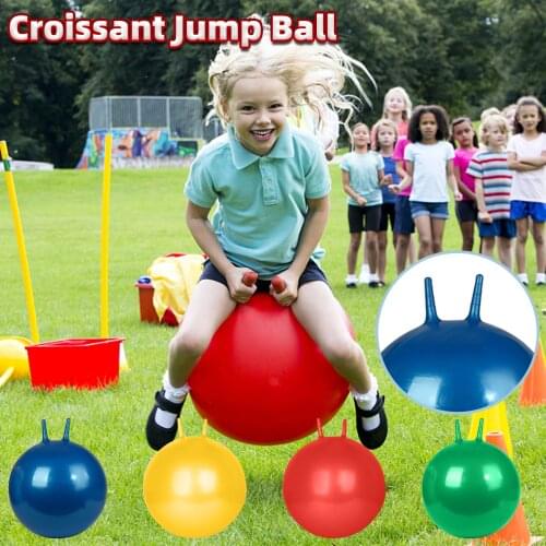 New 11in Inflatable Jump Ball Hopper Bounce Retro Ball Kids Baby Toy Balls Sit & Bounce Hopping Ball Outdoor Sports Toys