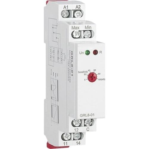 GRL8 Water Level Controller Liquid Relay 10A AC DC 24V 220V Wide Range Voltage Water Pump Relay