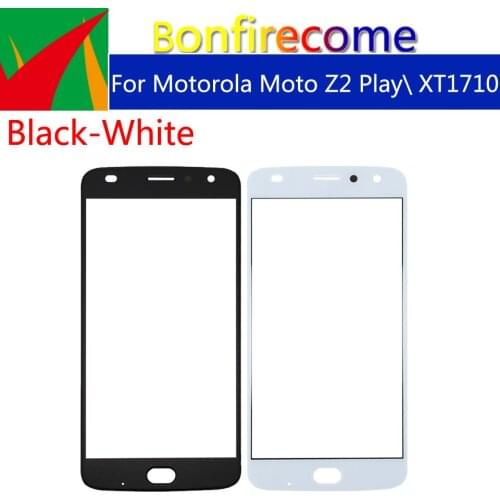 10pcs\lot Touchscreen For Motorola Moto Z2 Play XT1710 Touch Screen Front Panel Glass Lens LCD Outer Glass 5.5"