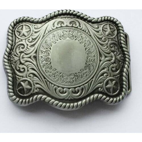 Silver Blank DIY series classic decorative pattern suitable for 4cm wideth belt