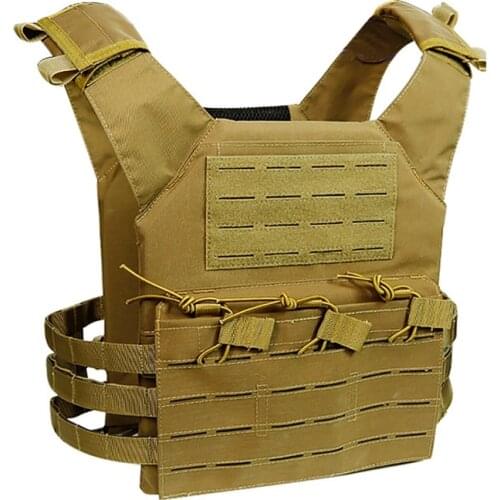 Outdoor Hunting Vest Military Plate Carrier Tactical Vest Airsoft Paintball Combat Molle Tactical Vest W/ Plates