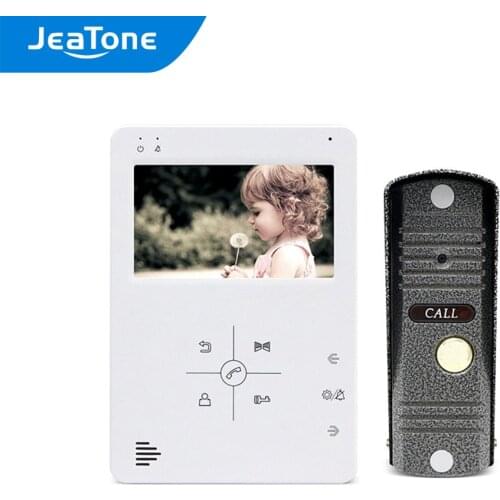 Video Door Phone Intercom 1200TVL Pinhole Camera 4.3/7 Inch Monitor Video Record Unlock Door Home Security Access Control System