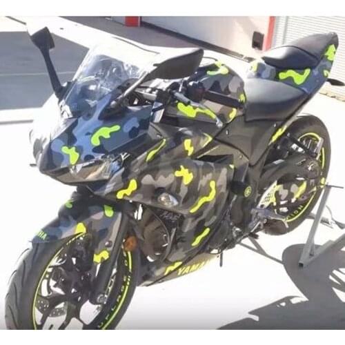 150/200/300/500x50CM Black Grey Yellow Camouflage Vinyl PVC Self Adhesive Car Sticker Decal DIY Styling Car Motorbike Wrap Foil