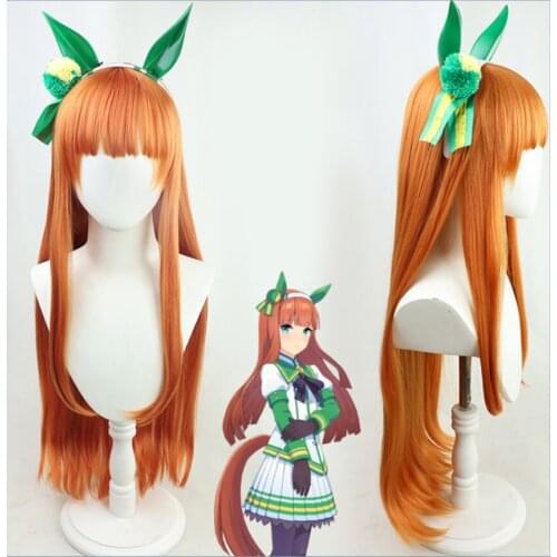 Game Pretty Derby Silence Suzuka Costume Cosplay Prop Hair Wig Hairpin