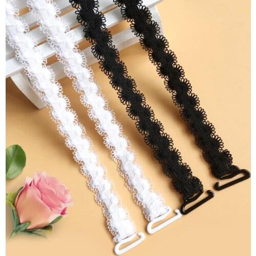 1 Pairs Lace Embroidery Womens Bra Straps Summer Elegant Lace Intimates Accessories Underwear Straps Shoulder Straps Decorative