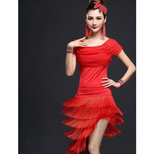 Adult Latin Dance Costume Show Tassel Skirt New Set Dance Suit Performance Service Female Latin Dance Tango Dance
