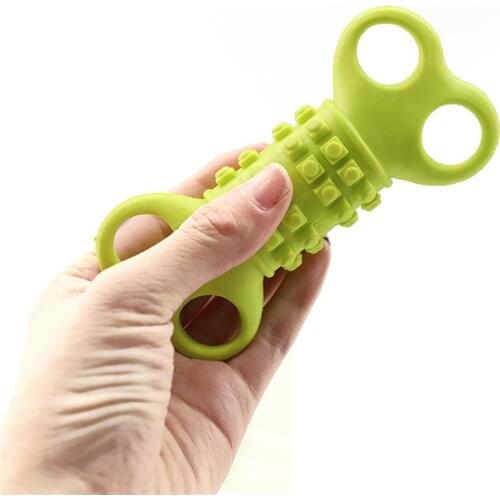 1pc Pet Dogs Toys Chew Squeaky Rubber Toy For Puppy Ball Creative Dog Bite Ball Pet Chew Ball Toy Dog Accessories Random Color