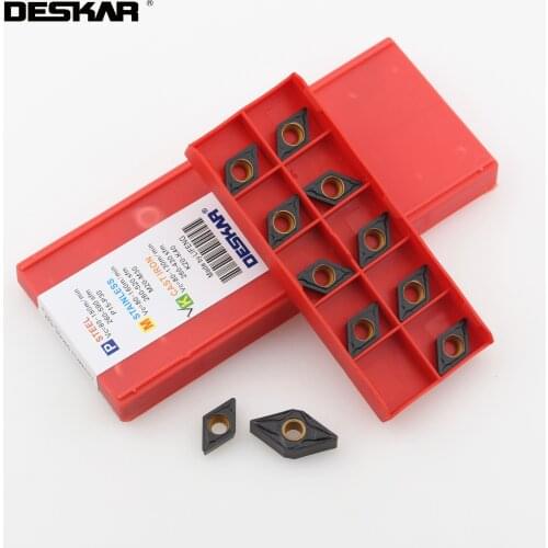 10PCS DESKAR DNMG150608-PM LF3018 CNC Lathe Cutter Cutting Carbide Inserts Tool Parts Turning Tools For Cast Iron