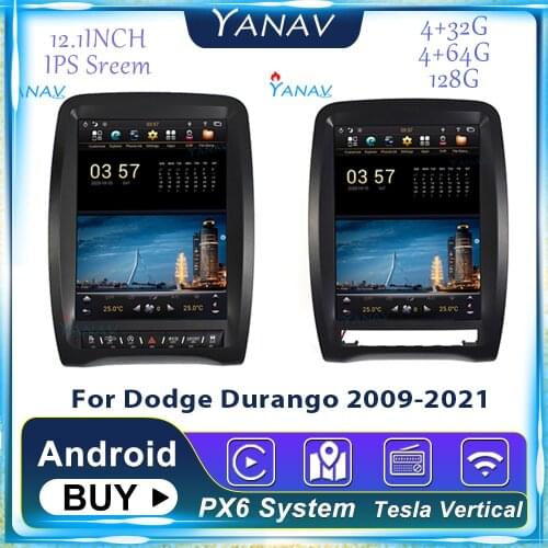 128GB Android GPS Navigation Car Radio For Dodge Durango 2009-2021 Auto Stereo Receiver Audio Multimedia Player Tesla Head Unit
