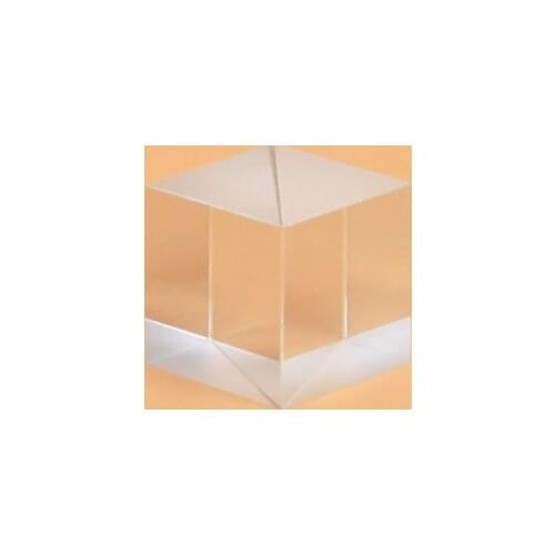 30 * 30 * 30mm optical glass beam splitting prism, semi-reflective and semi-transparent cube, splitting ratio 5:5, applicable wa