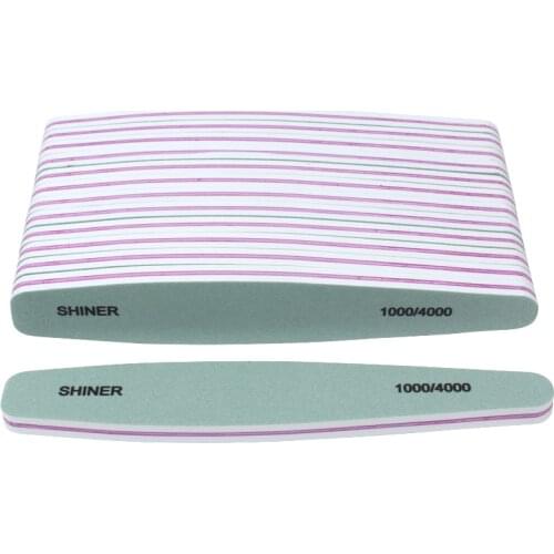 50Pcs Sponge Nail Buffer For Manicure Nail File 1000/4000 Nail Art Sanding Files Pedicure Double Sided Diamond Nail Shiner Tools