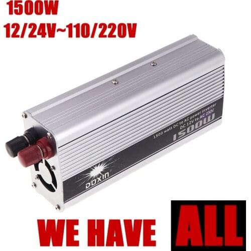 Car Power Inverter Converter DC 12 24V to AC 110 220V 1500W USB charger Car Power Inverter converter transformer Power Adapter