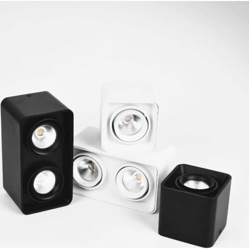 Surface Mounted Dimmable COB LED Downlights 10W 15W 20W 30W LED Ceiling Spot Lights AC110-240V LED Ceiling Lamps Indoor Lighting