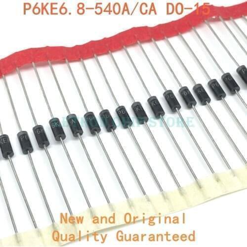 20pcs 600W DO-204AC TVS Diode DO-15 P6KE47A P6KE47CA P6KE51A P6KE51CA P6KE56A P6KE56CA P6KE62A P6KE62CA