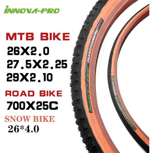 INNOVA Mountain Bicycle Tires 26x2.0 /29x2.1/27.5x2.25 inch Anti Puncture Tyre Road Bike Tire 700*25C Ultralight Cycling Tyres