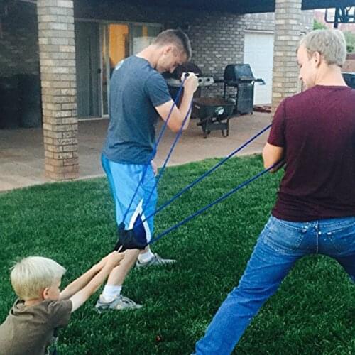 3-Person Water Balloon Launcher Catapult Summer Outdoor Toy Blue