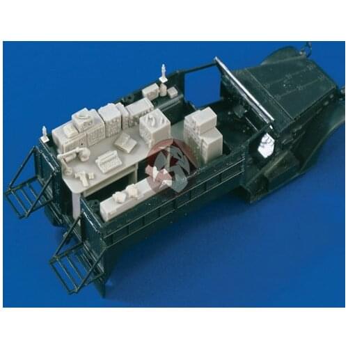 1:35 scale die-cast resin war scene model resin aircraft field service vehicle assembly model including stickers