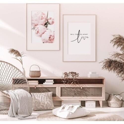 Fashion Poster Flower Canvas Painting Rose Life Wall Art Print Love Quote Modern Picture For Living Room On The Wall Home Decor