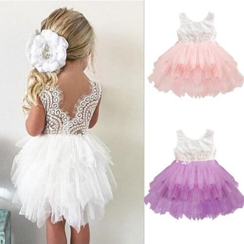My Birthday Dress For Girls Dress Causal Wear Party Costume Ball Gown Holiday Dresses for Baby Girls Party Princess Dress 2-6T