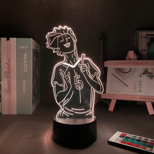 16 Colors Night light Anime Haikyuu Tendou Satori Light for Kids Child Bedroom Decor Lamp LED Night Light Dropshipping