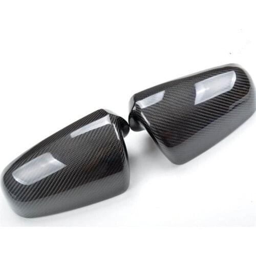 New Carbon Fiber Car Side Door View Mirrors Replacment Cover For Audi A4 B7 2004-2008