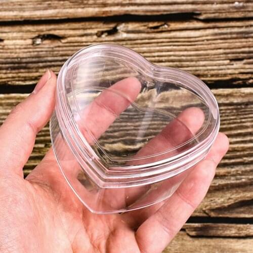 120/150 ml Empty Bottle Heart Shaped High Capacity Packaging Jar For Nail Art Rhinestones Powder Craft Containers For Cosmetics
