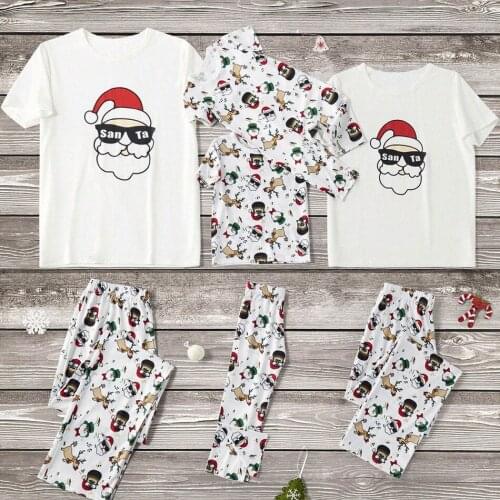 Christmas Pajamas Family Kids Adult Family Pajamas Set Striped Sleepwear Nightwear Costume Baby Romper Pijama Family clothes