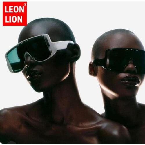 Leonlion Oversized Sunglasses Women 2021 Luxury Brand Shades Glasses Fashion Sun Glasses for Men Punk Gafas De Sol Para Hombre