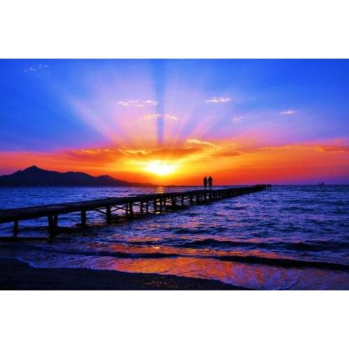 Amazing sunset Art Film Print Silk Poster Home Wall Decor 24x36inch