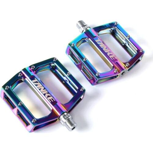 1 pair Bicycle Pedals Ultralight Aluminum Alloy Bearing Pedal MTB Mountain Bike Downhill Anti-skid Foot Pedal