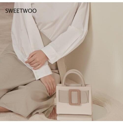 Vintage Fashion Small Tote Bag 2021 Spring Pu Leather Womens Designer Crossbody Bag Luxury Brand Purses and Handbags